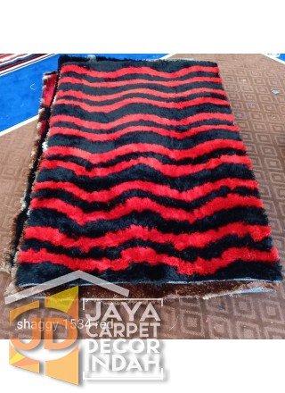 Karpet Shaggy Veronica 1534 Red Ukuran 100x150, 150x200, 200x300